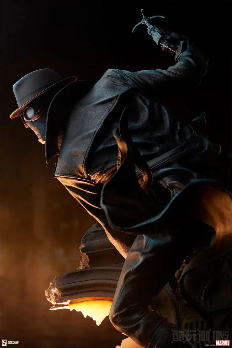 SIDESHOW Premium Format Figure“暗影蜘蛛侠”（Spider-Man Noir）全身雕像 -18