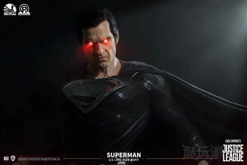 Infinity Studio《查克史奈德之正义联盟》超人（Superman）1:1 比例胸像 威压感十足的愤怒姿态！ -17