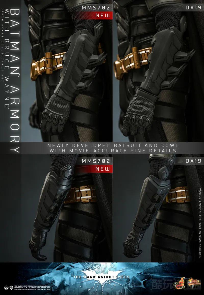 Hot Toys《蝙蝠侠：黑暗骑士崛起》“蝙蝠侠武器格纳库与布鲁斯·韦恩”1/6 比例收藏套装组 -11