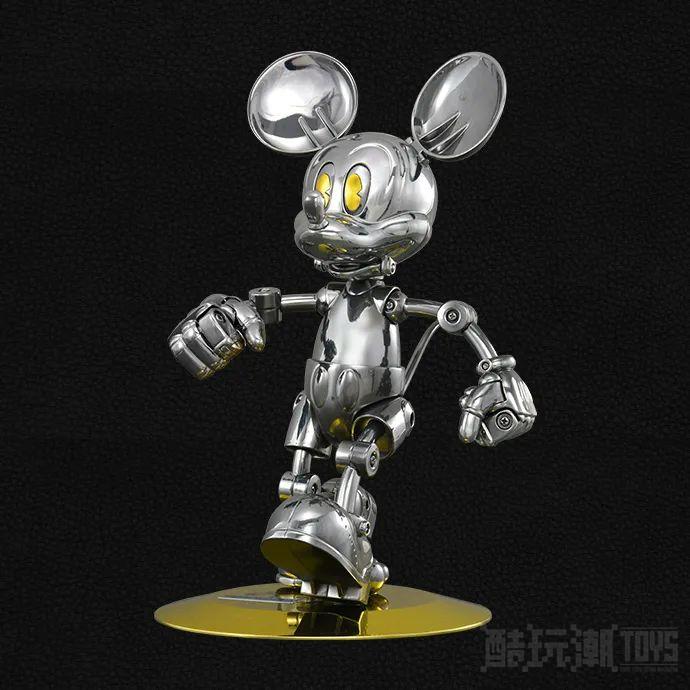 TAKARATOMY×空山基 迪士尼100周年纪念“Disney100 FUTURE MICKEY”未来米奇 合金可动玩偶！ -1