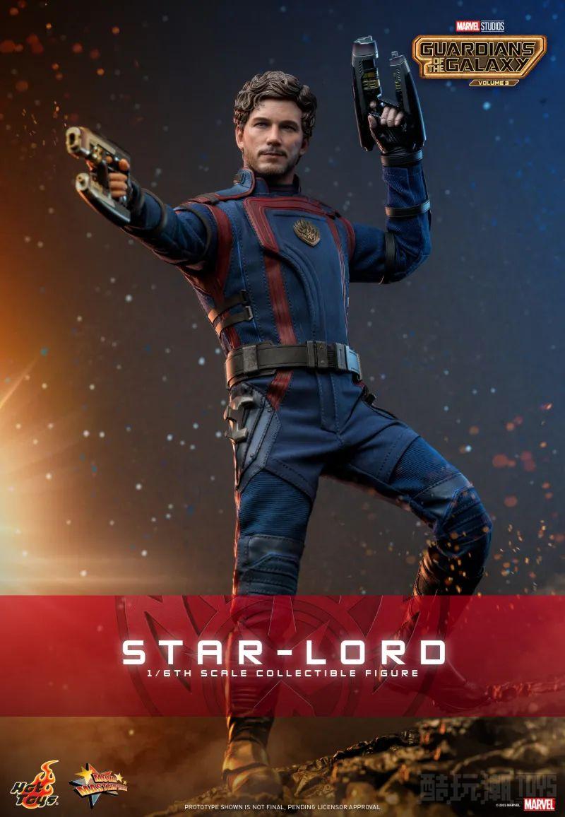 Hot Toys《银河护卫队3》星爵（Star-Lord）1/6 比例收藏级人偶 散发熟男魅力的出色头雕！ -2