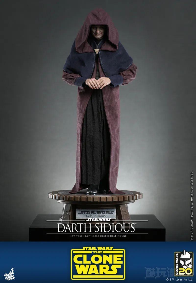 Hot Toys《星际大战：克隆人战争》达斯·西迪厄斯1/6 比例收藏级人偶 压迫感极强的皇帝风采再临！ -2