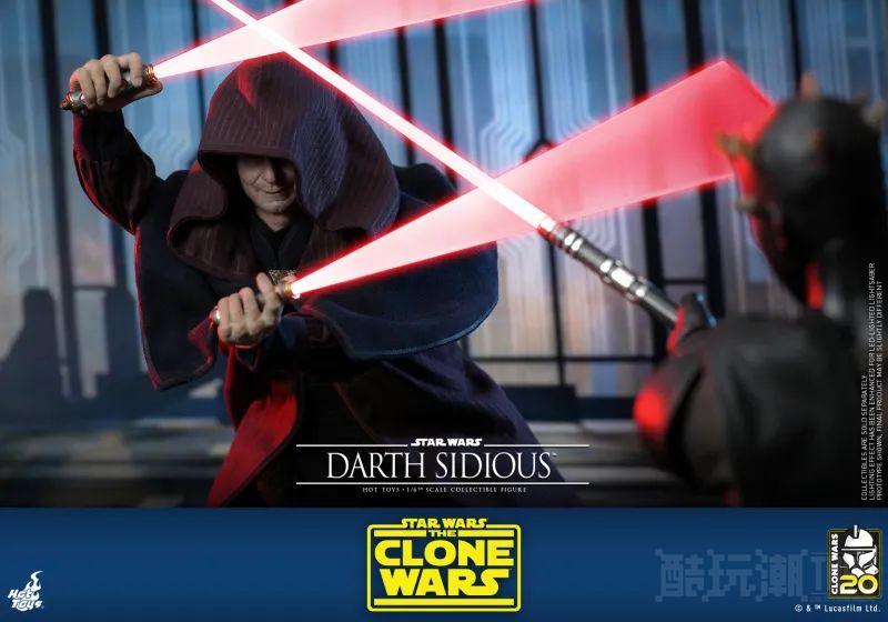 Hot Toys《星际大战：克隆人战争》达斯·西迪厄斯1/6 比例收藏级人偶 压迫感极强的皇帝风采再临！ -4