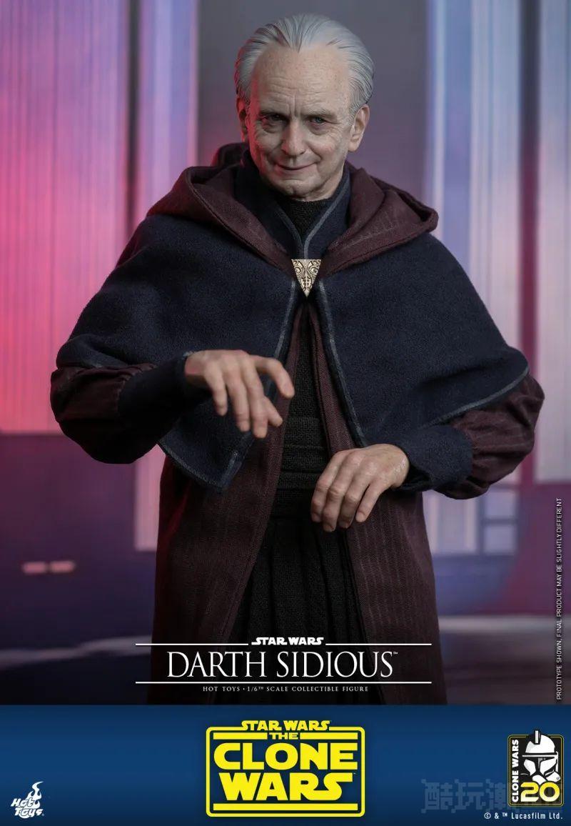 Hot Toys《星际大战：克隆人战争》达斯·西迪厄斯1/6 比例收藏级人偶 压迫感极强的皇帝风采再临！ -5