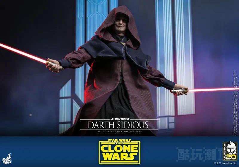 Hot Toys《星际大战：克隆人战争》达斯·西迪厄斯1/6 比例收藏级人偶 压迫感极强的皇帝风采再临！ -6