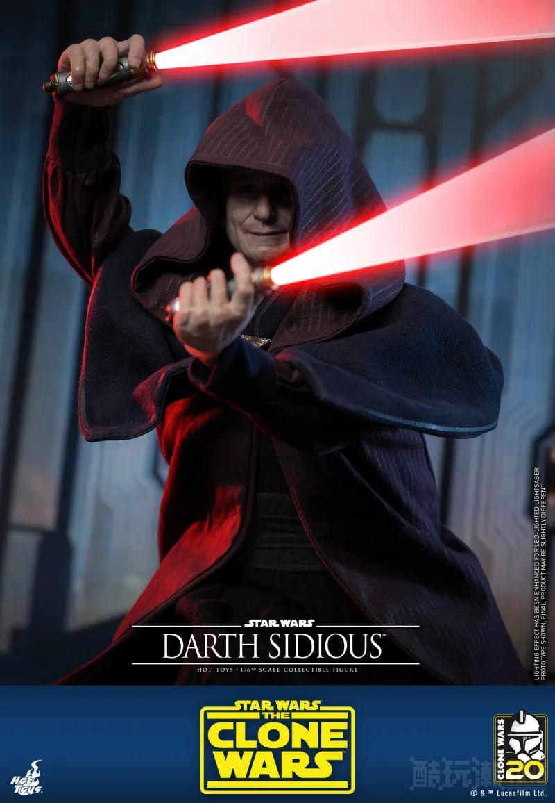 Hot Toys《星际大战：克隆人战争》达斯·西迪厄斯1/6 比例收藏级人偶 压迫感极强的皇帝风采再临！ -9
