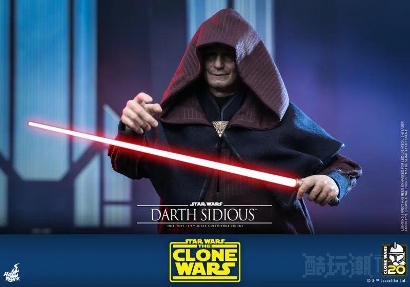 Hot Toys《星际大战：克隆人战争》达斯·西迪厄斯1/6 比例收藏级人偶 压迫感极强的皇帝风采再临！ -11