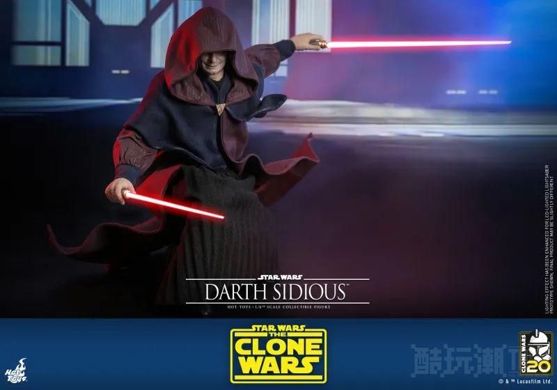 Hot Toys《星际大战：克隆人战争》达斯·西迪厄斯1/6 比例收藏级人偶 压迫感极强的皇帝风采再临！ -14