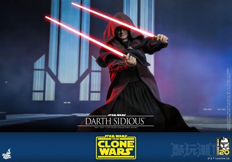 Hot Toys《星际大战：克隆人战争》达斯·西迪厄斯1/6 比例收藏级人偶 压迫感极强的皇帝风采再临！ -16