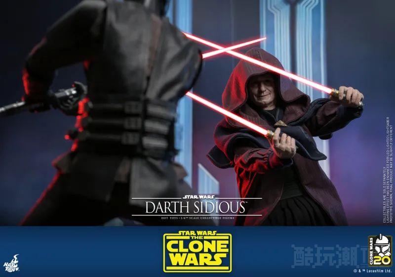 Hot Toys《星际大战：克隆人战争》达斯·西迪厄斯1/6 比例收藏级人偶 压迫感极强的皇帝风采再临！ -17