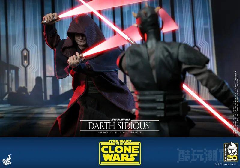 Hot Toys《星际大战：克隆人战争》达斯·西迪厄斯1/6 比例收藏级人偶 压迫感极强的皇帝风采再临！ -18