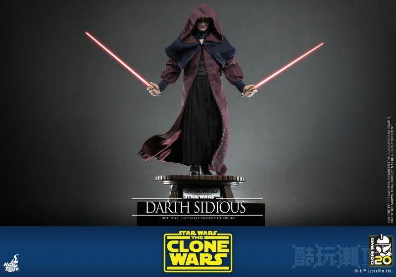 Hot Toys《星际大战：克隆人战争》达斯·西迪厄斯1/6 比例收藏级人偶 压迫感极强的皇帝风采再临！ -19