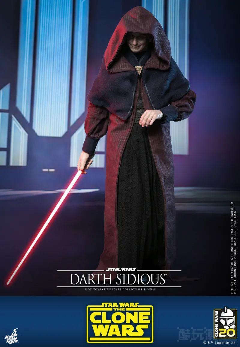 Hot Toys《星际大战：克隆人战争》达斯·西迪厄斯1/6 比例收藏级人偶 压迫感极强的皇帝风采再临！ -22