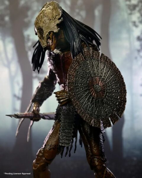 NECA《铁血战士：兽猎者》野性铁血战士（Feral Predator）7 吋可动人偶 招牌兽骨面罩再现！