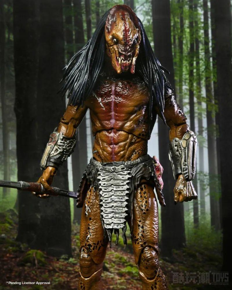 NECA《铁血战士：兽猎者》野性铁血战士（Feral Predator）7 吋可动人偶 招牌兽骨面罩再现！ -2