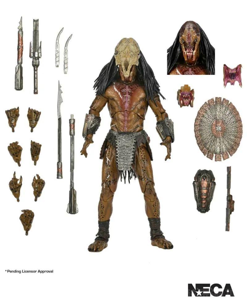 NECA《铁血战士：兽猎者》野性铁血战士（Feral Predator）7 吋可动人偶 招牌兽骨面罩再现！ -5