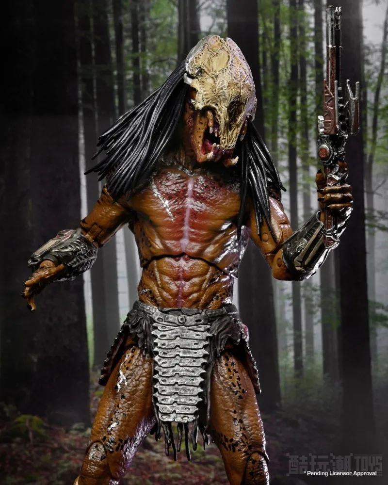 NECA《铁血战士：兽猎者》野性铁血战士（Feral Predator）7 吋可动人偶 招牌兽骨面罩再现！ -9