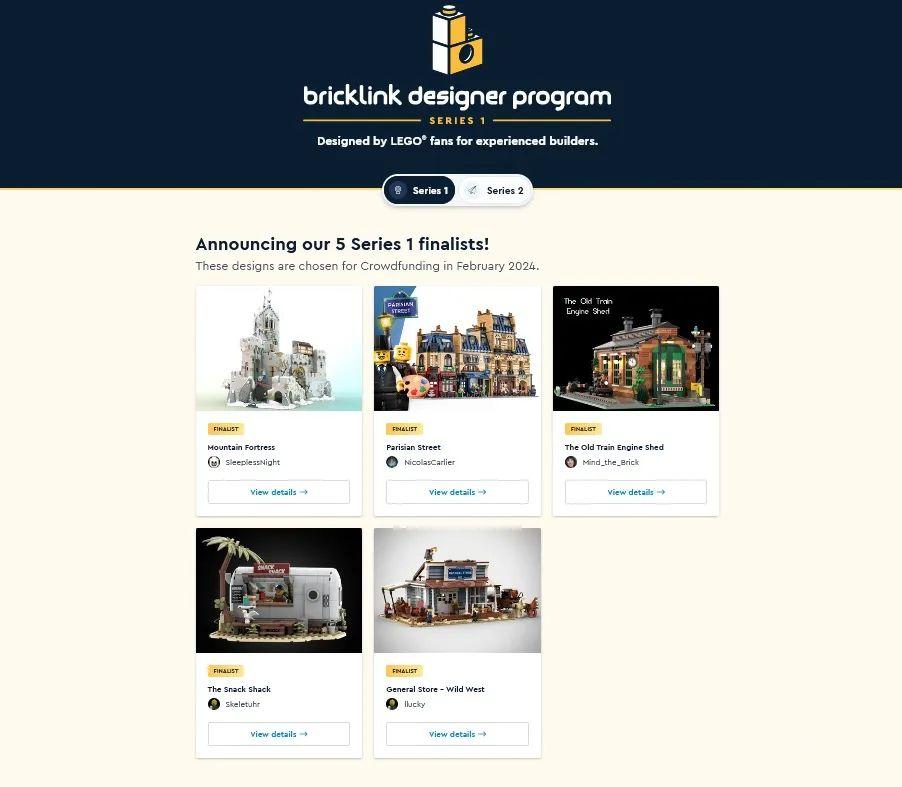 乐高BrickLink设计师计划第一赛季5件入围作品正式揭晓 -1 乐高BrickLink设计师计划第一赛季5件入围作品正式揭晓 -1