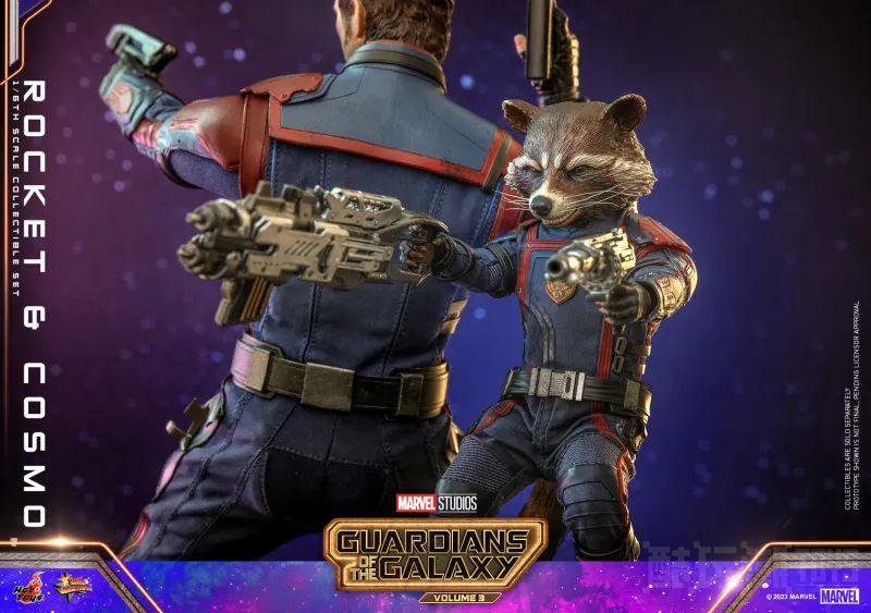 Hot Toys《银河护卫队3》“火箭＆太空狗科斯莫”（Rocket and Cosmo）1/6 比例收藏套组 -16