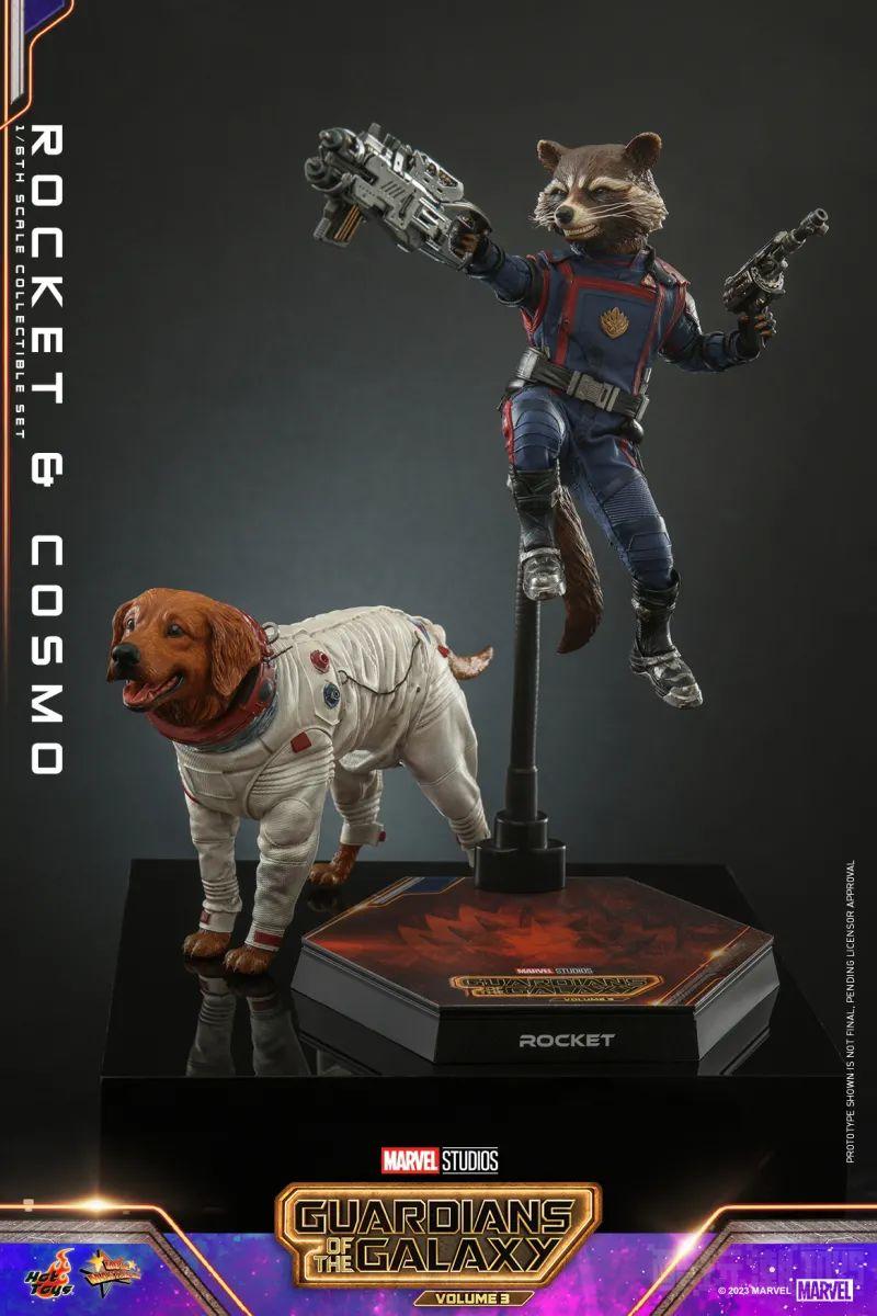 Hot Toys《银河护卫队3》“火箭＆太空狗科斯莫”（Rocket and Cosmo）1/6 比例收藏套组 -18