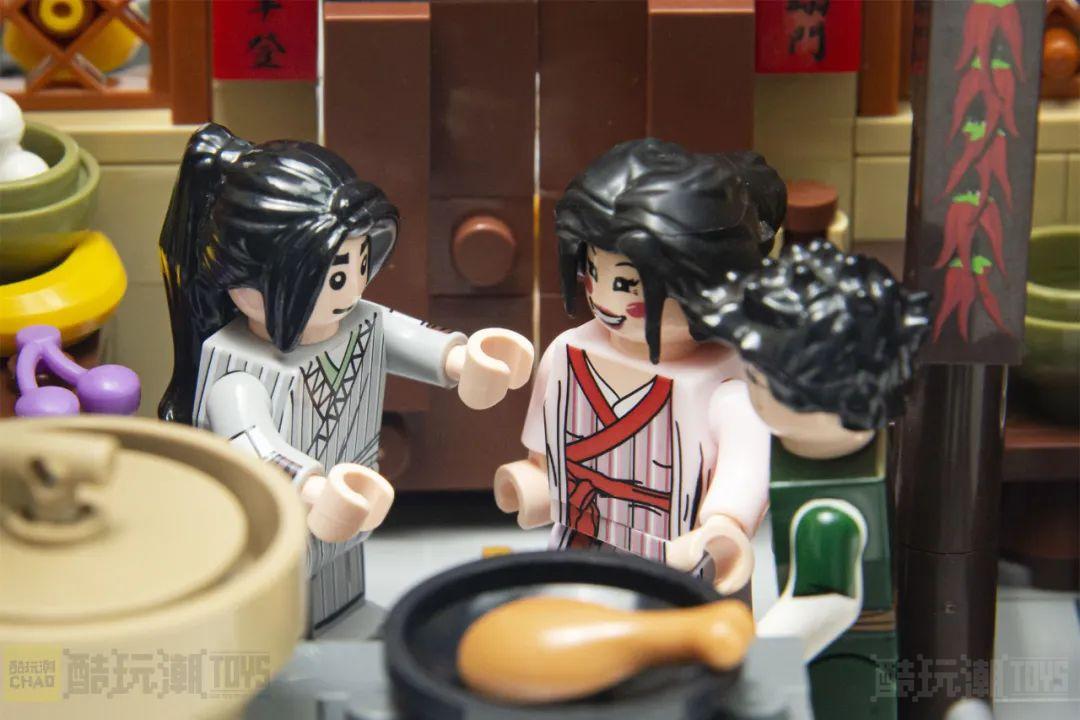 让江湖回忆再次重现掌心—拼奇积木86221同福客栈后院开箱评测 -41
