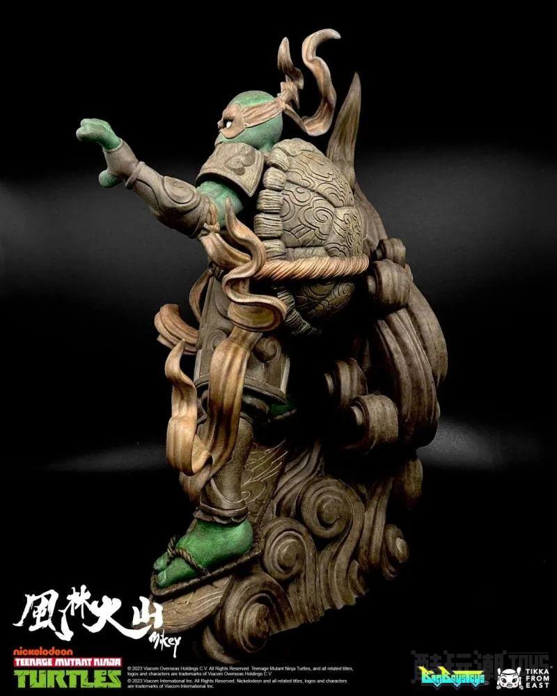 忍者神龟 × Tik Ka from East × BigBoysToys“风 米开朗基罗”全身雕像 化身神将的仙气造型！ -4