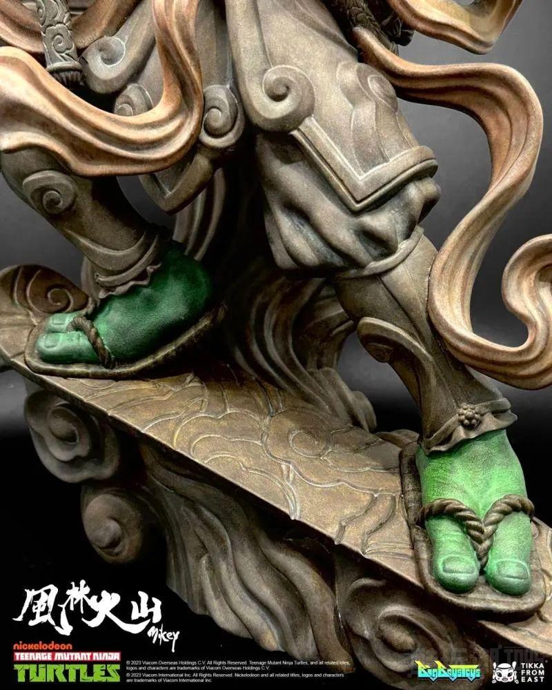 忍者神龟 × Tik Ka from East × BigBoysToys“风 米开朗基罗”全身雕像 化身神将的仙气造型！ -10