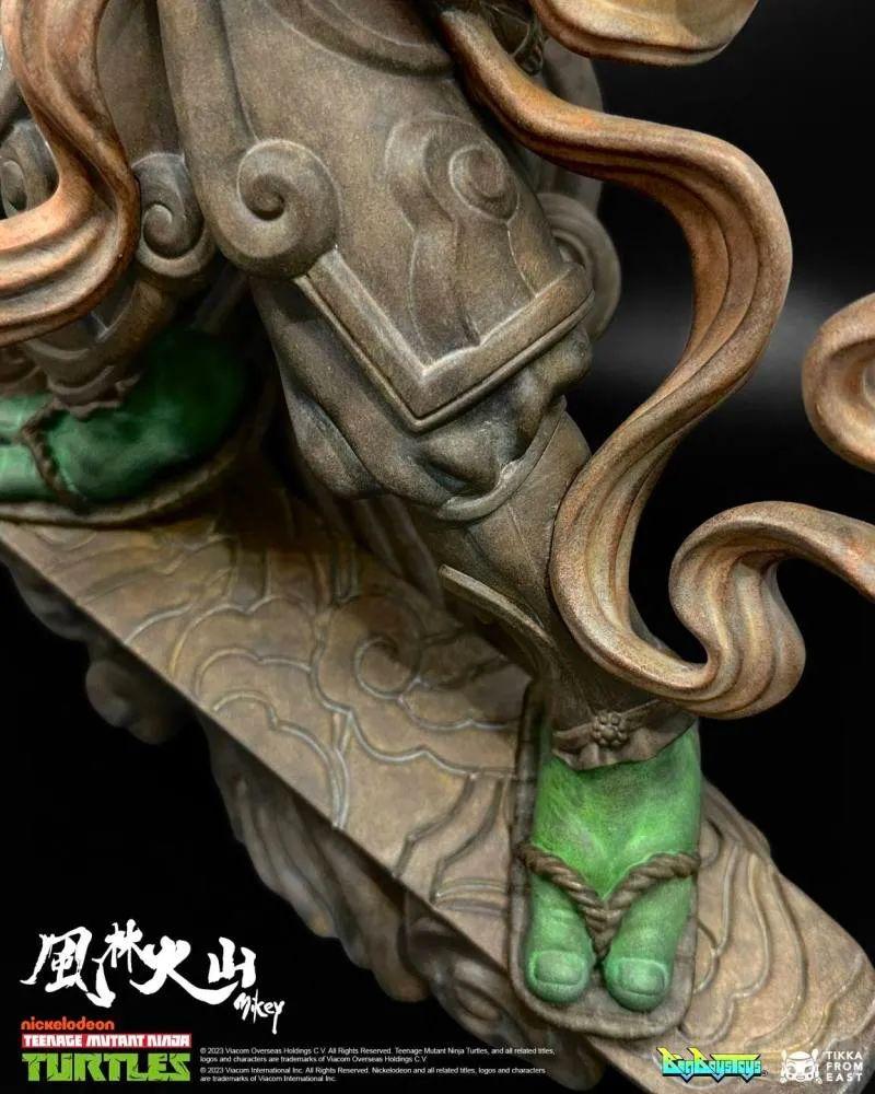 忍者神龟 × Tik Ka from East × BigBoysToys“风 米开朗基罗”全身雕像 化身神将的仙气造型！ -11