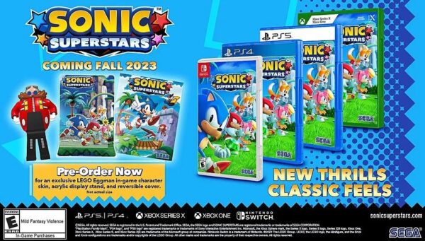 SEGA宣布《Sonic Superstars》新游戏，乐高超级索尼克全新套装也即将上市