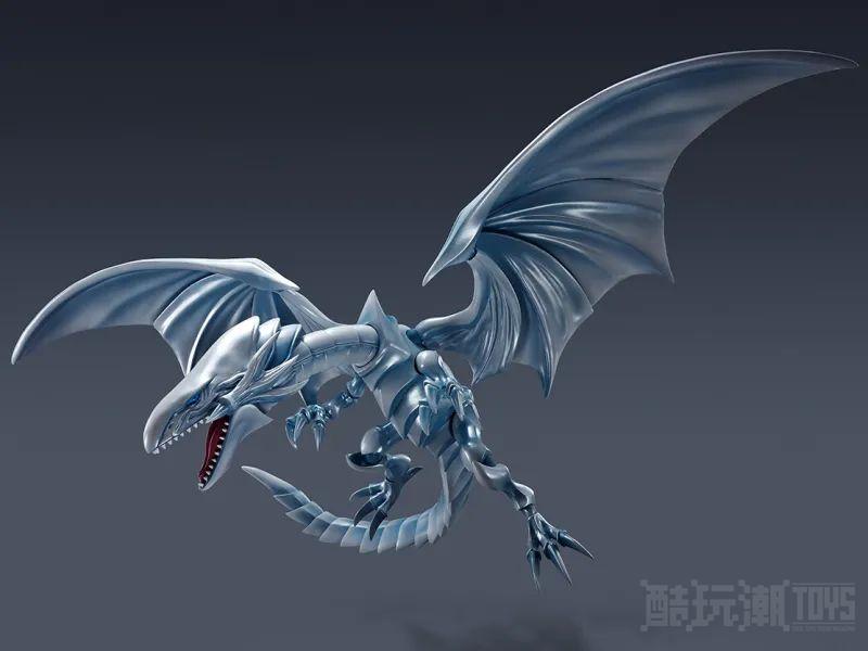 能再现毁灭的喷射白光‘S.H.MonsterArts 游戏王 青眼白龙 可动模型’超美银白身躯登场！ -4