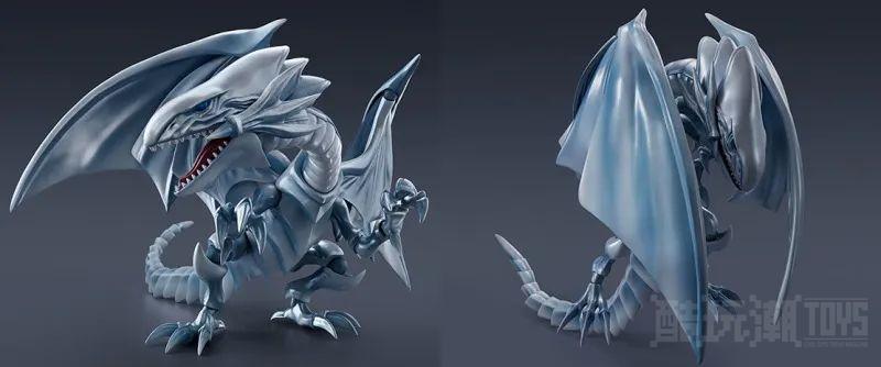 能再现毁灭的喷射白光‘S.H.MonsterArts 游戏王 青眼白龙 可动模型’超美银白身躯登场！ -5