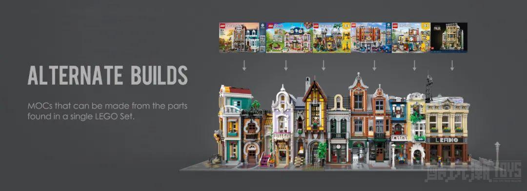 荷兰知名MOC工作室BrickAtive工作室街景新作——城镇玩具中心正式亮相 -1