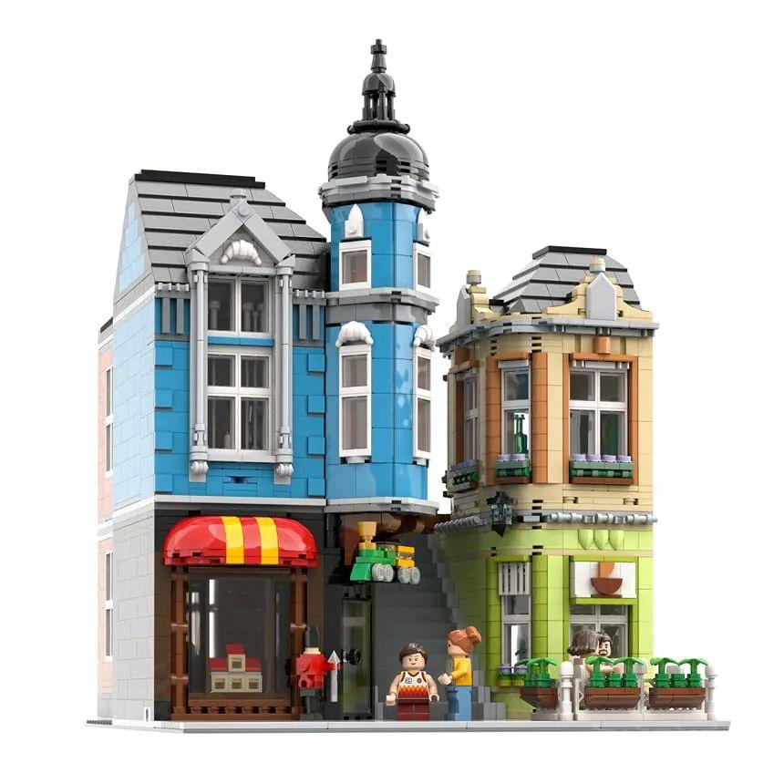 荷兰知名MOC工作室BrickAtive工作室街景新作——城镇玩具中心正式亮相 -4