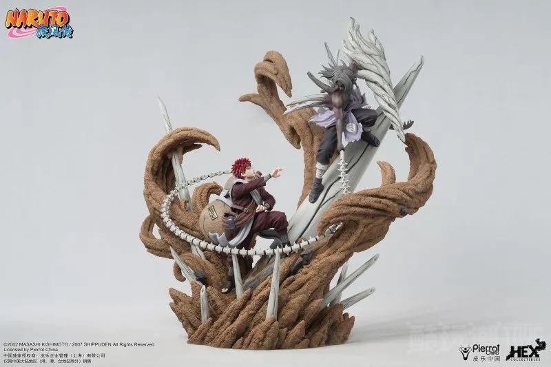 HEX Collectibles《火影忍者疾风传》我爱罗VS君麻吕 1/6 比例精英动态雕像 逼真重现巅峰之战！ -2