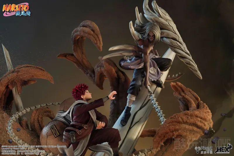 HEX Collectibles《火影忍者疾风传》我爱罗VS君麻吕 1/6 比例精英动态雕像 逼真重现巅峰之战！ -7