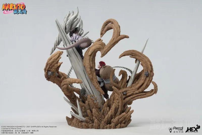 HEX Collectibles《火影忍者疾风传》我爱罗VS君麻吕 1/6 比例精英动态雕像 逼真重现巅峰之战！ -18