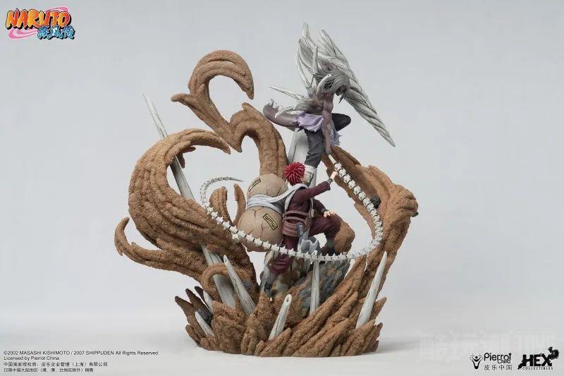 HEX Collectibles《火影忍者疾风传》我爱罗VS君麻吕 1/6 比例精英动态雕像 逼真重现巅峰之战！ -19