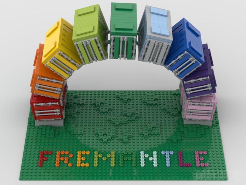 弗里曼特尔彩虹海集装箱Fremantle Rainbow Sea Containers -1