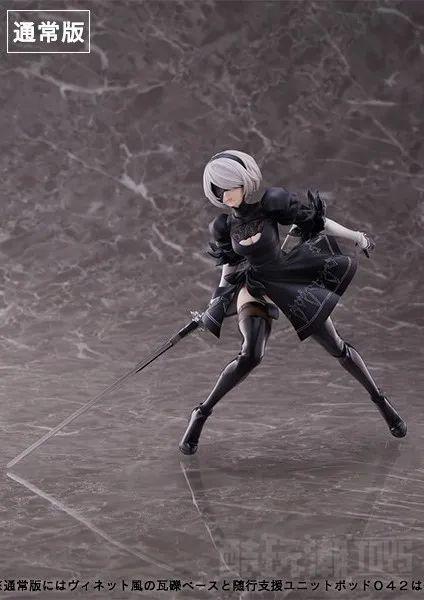 ANIPLEX+《尼尔：自动人形 Ver1.1a》 2B 1/7比例模型 再现插画中的飘逸裙䙓！ -2