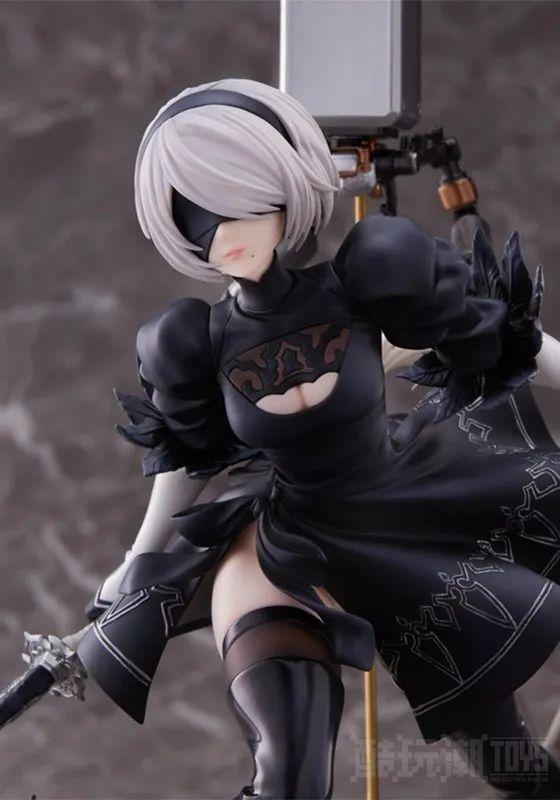 ANIPLEX+《尼尔：自动人形 Ver1.1a》 2B 1/7比例模型 再现插画中的飘逸裙䙓！ -8