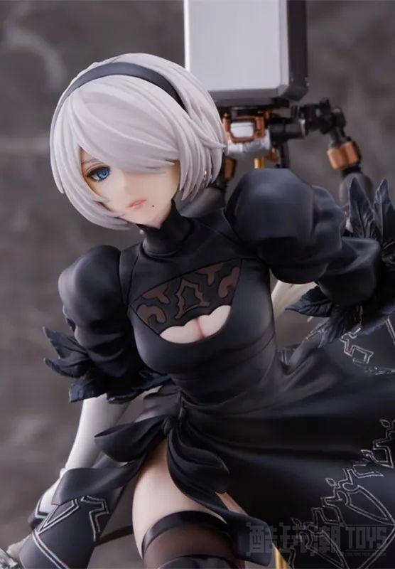 ANIPLEX+《尼尔：自动人形 Ver1.1a》 2B 1/7比例模型 再现插画中的飘逸裙䙓！ -10