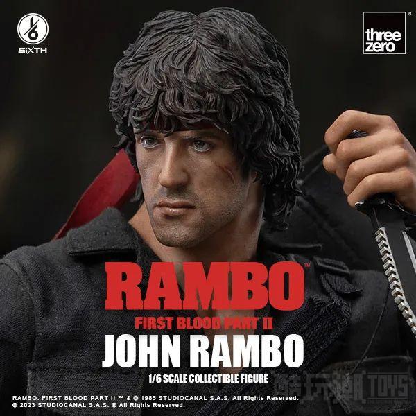 threezero《第一滴血2》约翰‧蓝波 John Rambo 1/6比例 可动立体人形