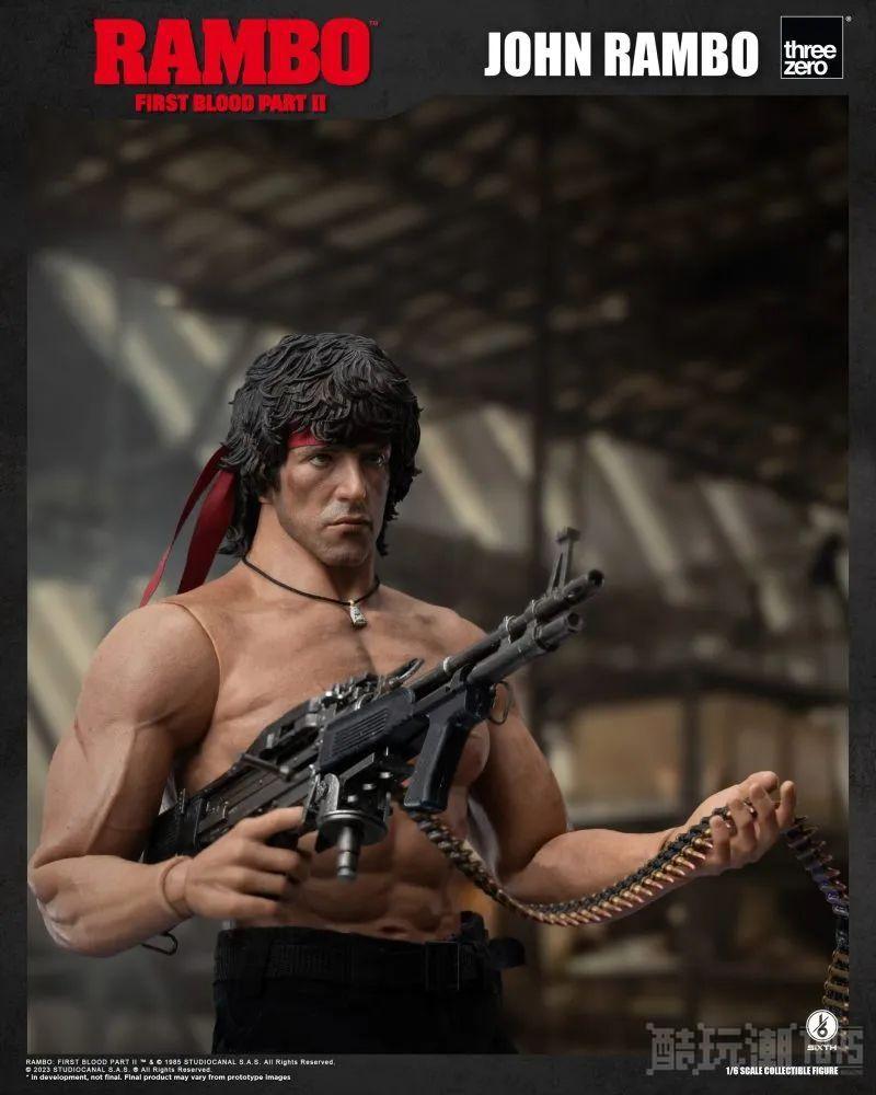 threezero《第一滴血2》约翰‧蓝波 John Rambo 1/6比例 可动立体人形 -14