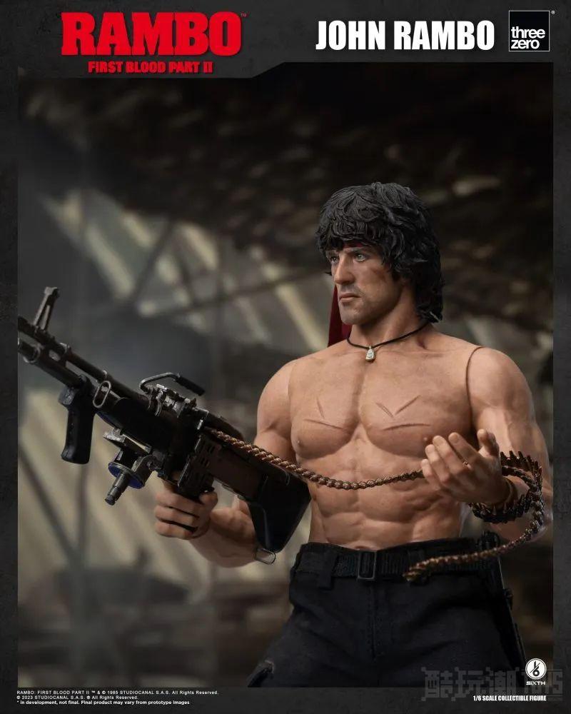 threezero《第一滴血2》约翰‧蓝波 John Rambo 1/6比例 可动立体人形 -16