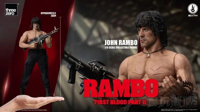 threezero《第一滴血2》约翰‧蓝波 John Rambo 1/6比例 可动立体人形 -21