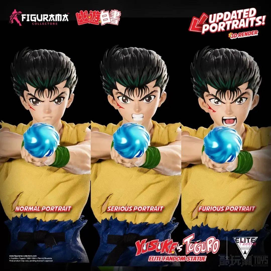 Figurama Collectors《幽游白书》幽助 VS 户愚吕 1/6 比例场景雕像 重现黑暗武术会激战！ -1