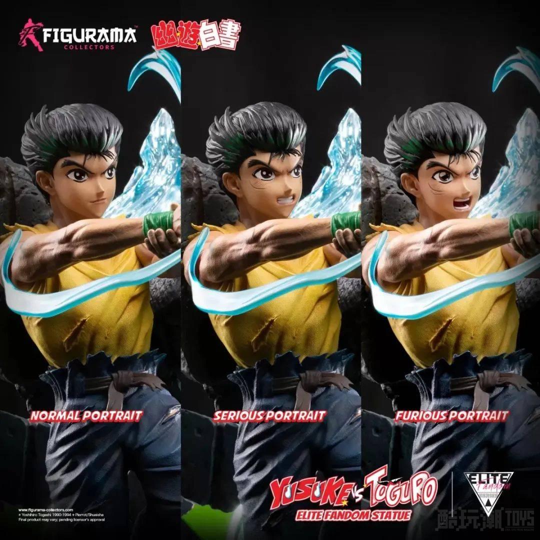 Figurama Collectors《幽游白书》幽助 VS 户愚吕 1/6 比例场景雕像 重现黑暗武术会激战！ -1