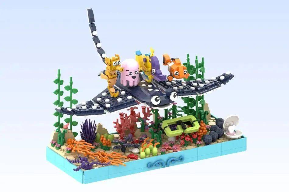 尼莫和他的朋友们~乐高IDEAS作品《海底总动员：开学第一天》获得万票支持