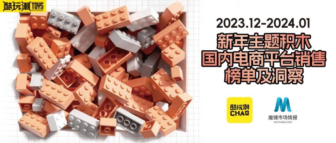 2023年12月—2024年1月新年主题积木国内电商平台销售榜单及洞察