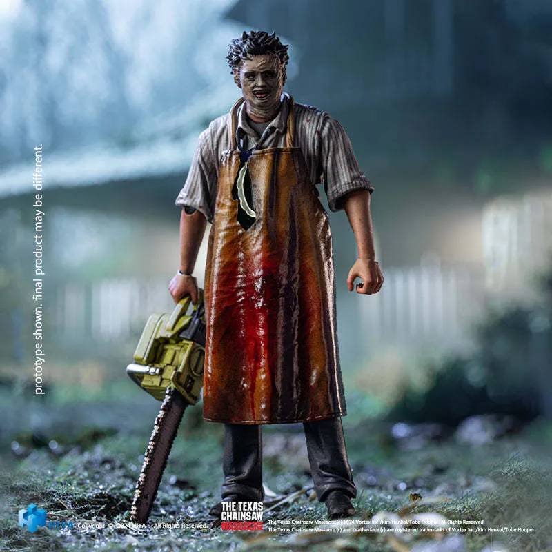 HIYA TOYS『《德州电锯杀人狂》皮脸』1/18比例可动人偶，让人颤抖的杀人狂魔现身！